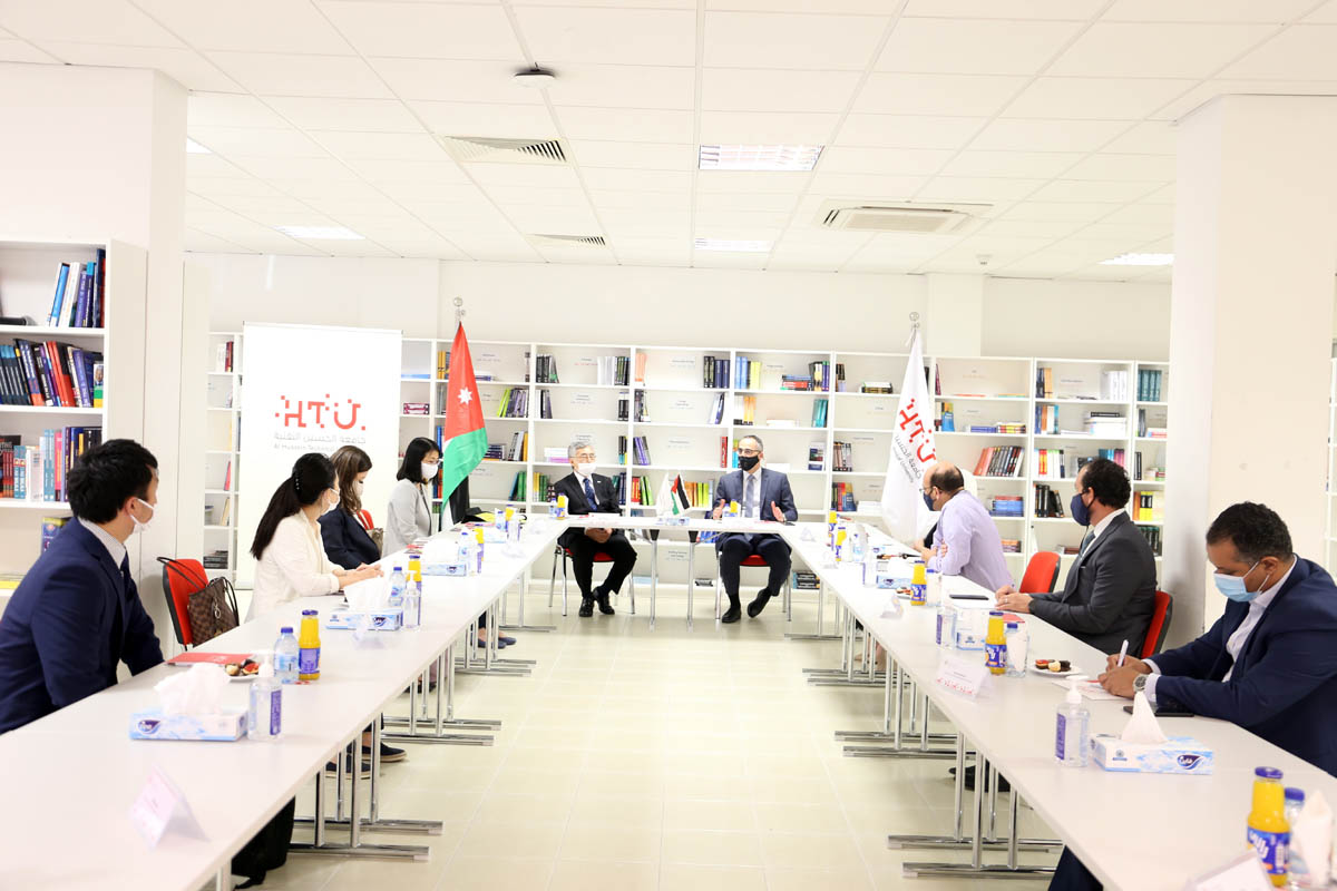 Japanese ambassador visits Al Hussein Technical University