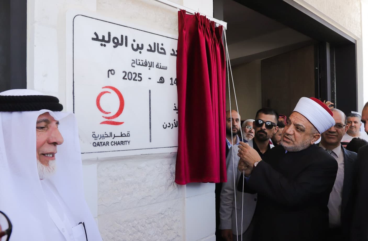 افتتاح مسجد خالد بن الوليد بالمزار الجنوبي