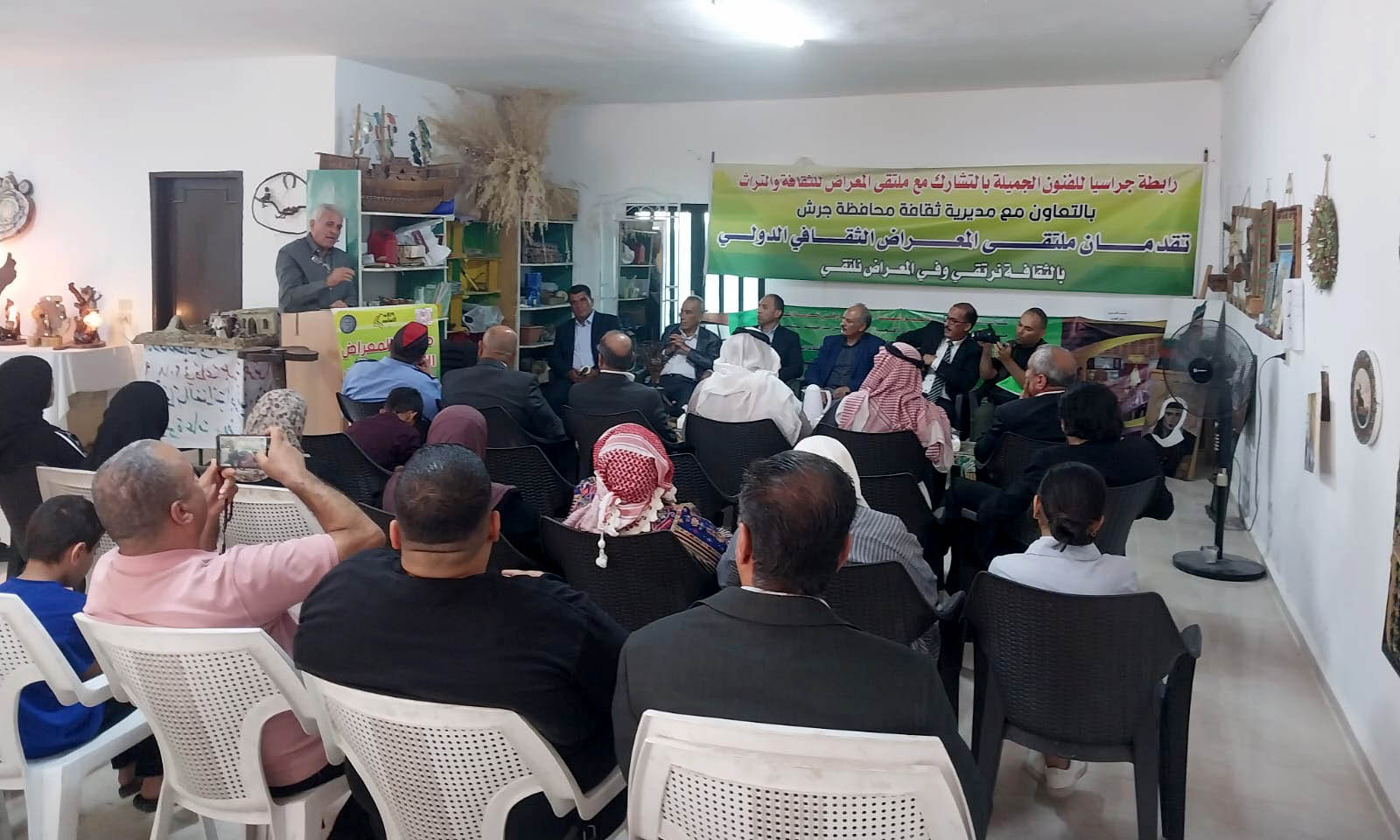 إنطلاق ملتقى المعراض الدولي الاول في جرش